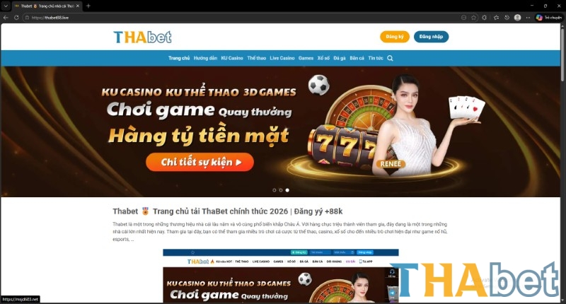 Theo dõi kênh thông tin của THABET để không bỏ lỡ các mã khuyến mãi
