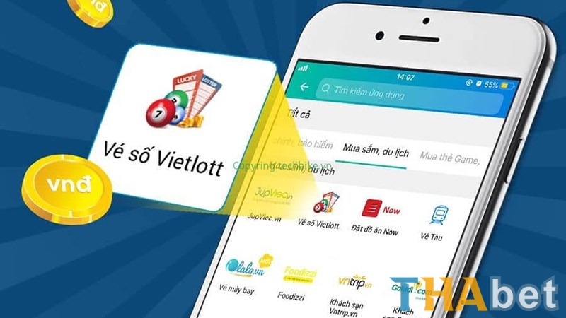 Cách mua vé Vietlott trên THABET