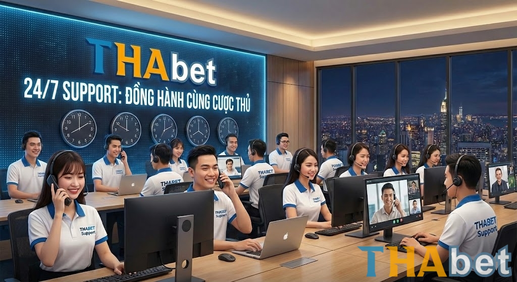 Dịch vụ CSKH của THABET luông đồng hành hỗ trợ người chơi 24/7