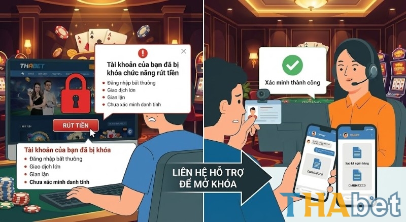 Tại sao không rút được tiền THABET?