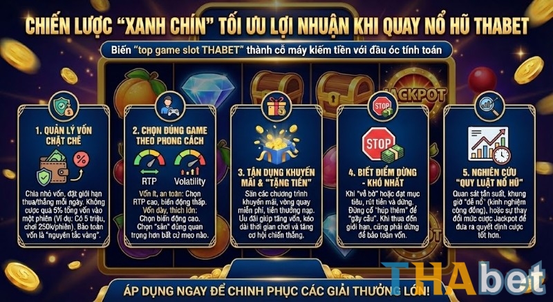 Chiến lược tối ưu hóa lợi nhuận khi chơi Nổ hũ tại THABET