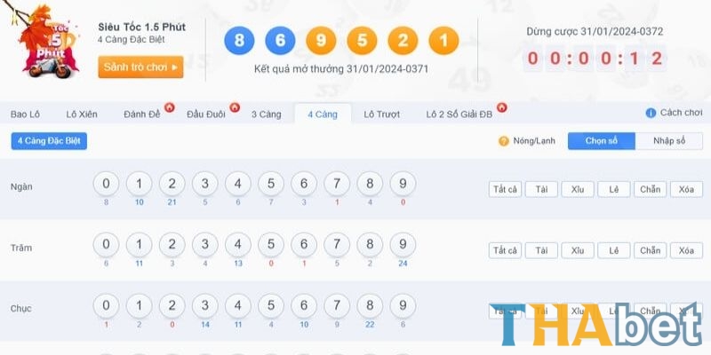 Các hình thức cược phổ biến trong Xổ số siêu tốc