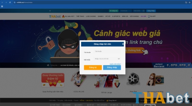3 bước đăng nhập nhanh THABET đơn giản dành cho cả trình duyệt web lẫn ứng dụng di động