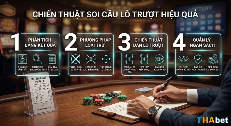 Quy trình 4 bước thực chiến soi cầu lô trượt là gì hiệu quả: phân tích, loại trừ, dàn số và quản lý ngân sách chi tiết